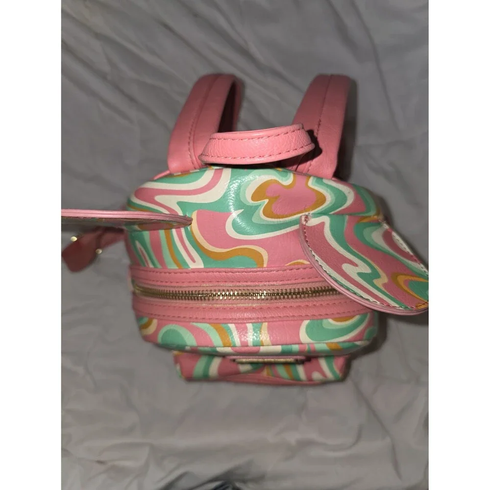 Loungefly Disney Mickey Minnie mouse tie dye swirl mini backpack bookbag bag!